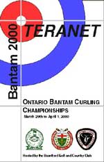 Teranet Ontario Bantam Curling Championship Program Cover